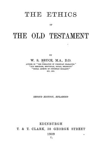 The ethics of the Old Testament