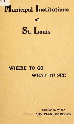 Municipal institutions of St. Louis