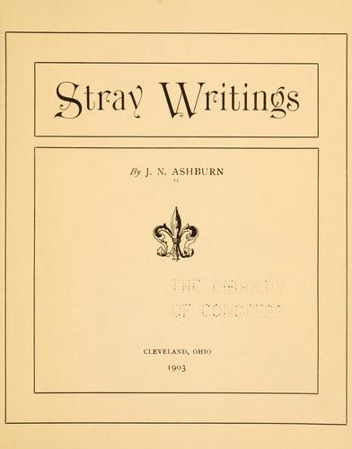 Stray writings
