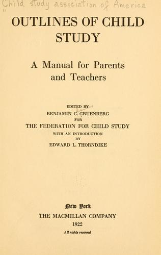 Outlines of child study
