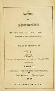 Notes of sermons