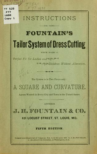 Instructions for using Fountain's tailor system of dress cutting ...