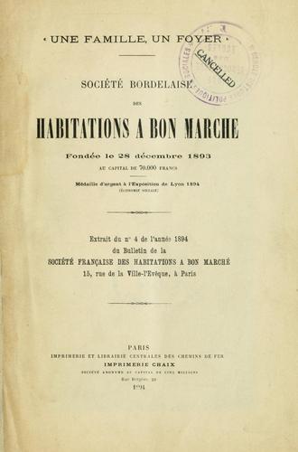 Société bordelaise des habitations à bon marché