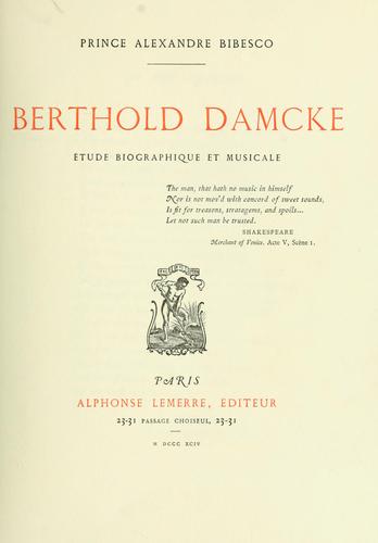 Berthold Damcke