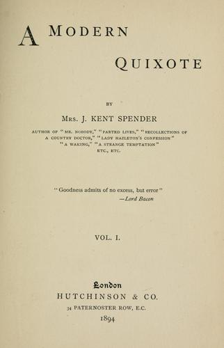 A modern Quixote