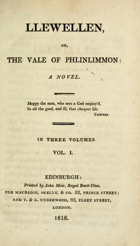 Llewellen, or, The vale of Phlinlimmon