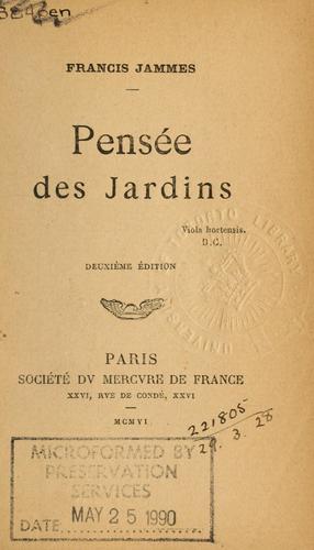 Pensée des jardins