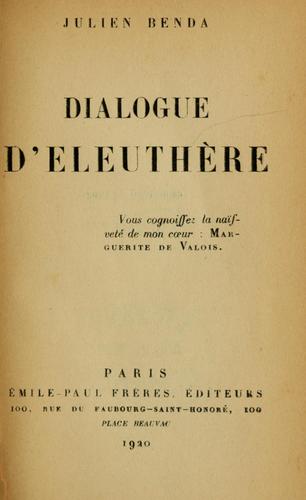 Dialogue d'Eleuthère