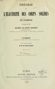 Théorie de l'élasticité des corps solides