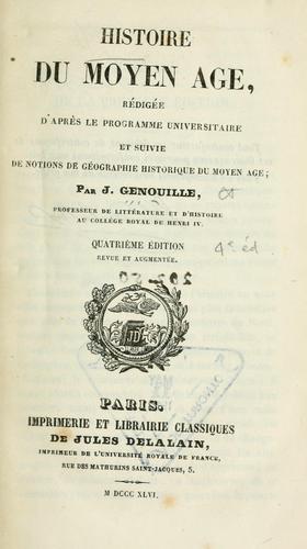 Histoire du moyen age