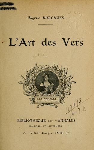 L'art des vers