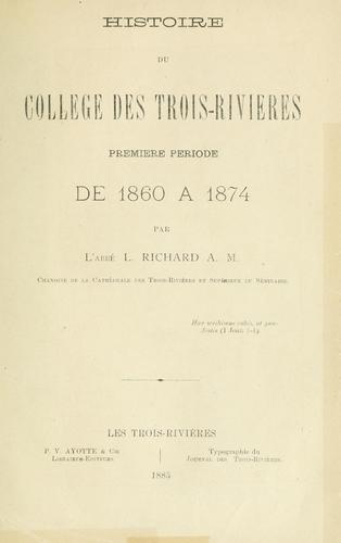 Histoire du Collège des Trois-Rivières