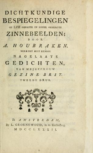 Dichtkundige bespiegelingen op LVII gepaste in koper gebragte zinnebeelden