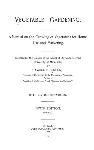 Vegetable gardening
