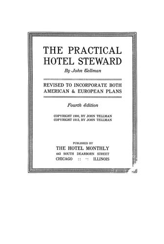 The practical hotel steward