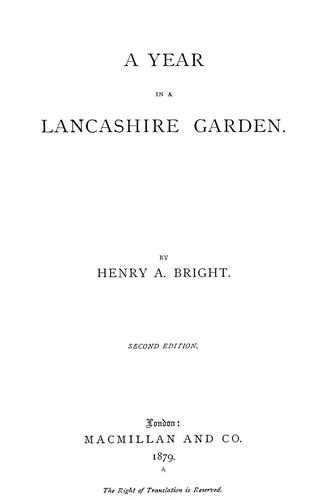 A year in a Lancashire garden
