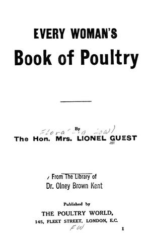 Every woman's book of poultry