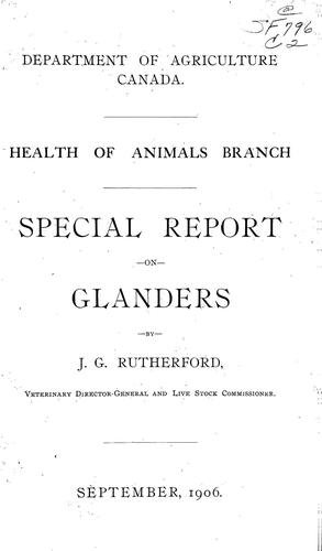 Special report on glanders