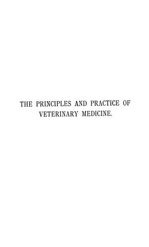 The principles and practice of veterinary medicine