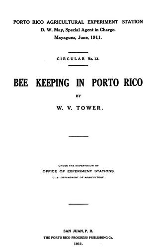 Bee keeping in Porto Rico