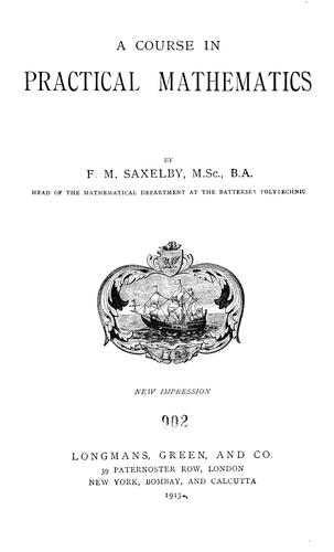 A course in practical mathematics