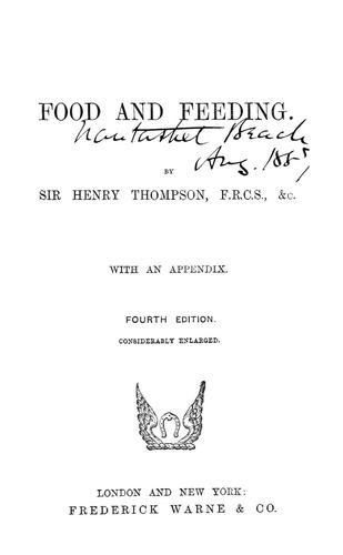 Food and feeding