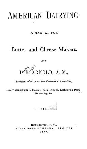 American dairying
