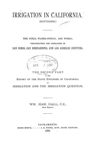 Irrigation in California (Southern)