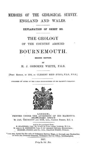 The geology of the country around Bournemouth