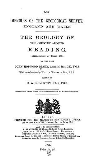 The geology of the country around Reading