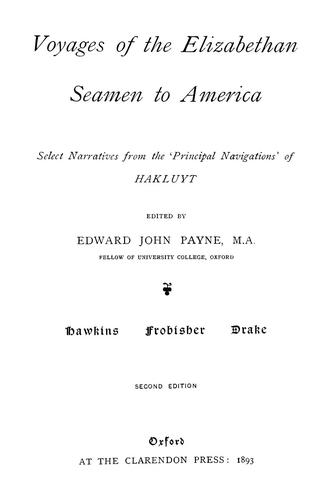 Voyages of the Elizabethan seamen to America