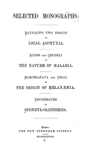 Selected monographs