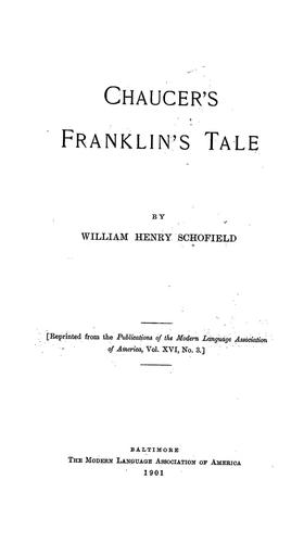 Chaucer's Franklin's tale