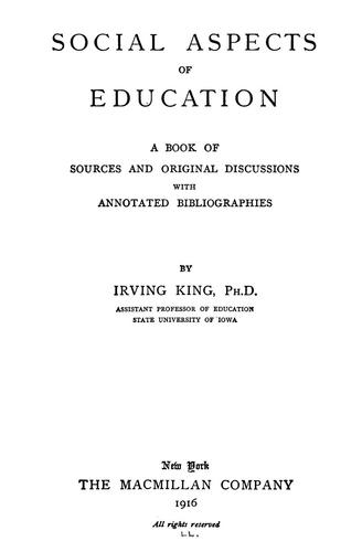 Social aspects of education