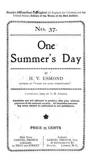 One summer's day