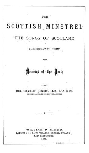 The Scottish minstrel
