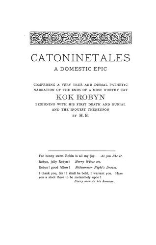 Catoninetales