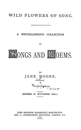 Wild flowers of song