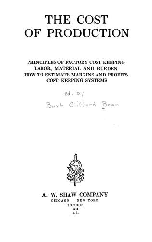 Cost of production