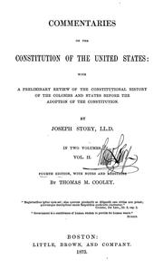 Commentaries on the Constitution of the United States