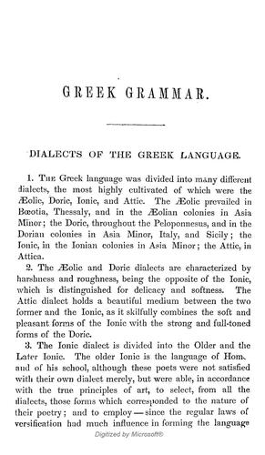 Grammar of the Greek language