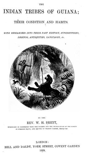 The Indian tribes of Guiana