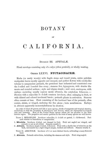 Botany ...