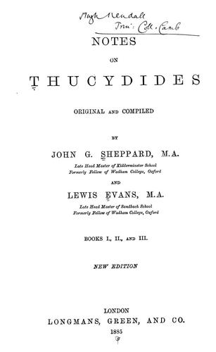 Notes on Thucydides