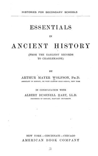 Essentials in ancient history