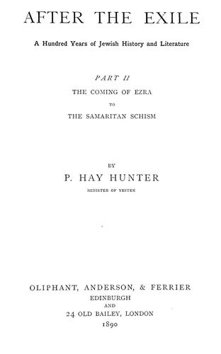 After the exile