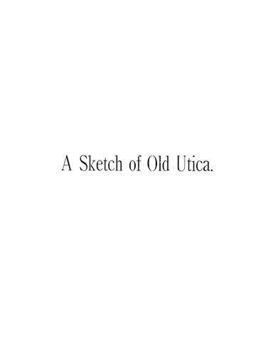 A sketch of old Utica