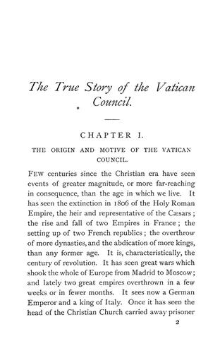 The true story of the Vatican Council