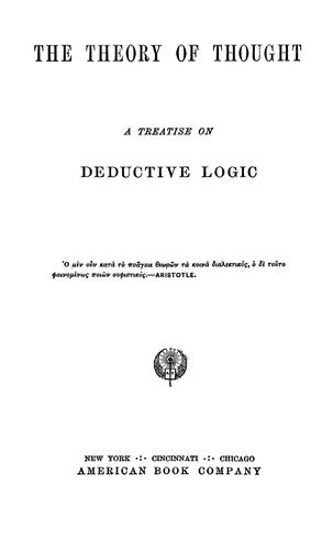 The theory of thought
