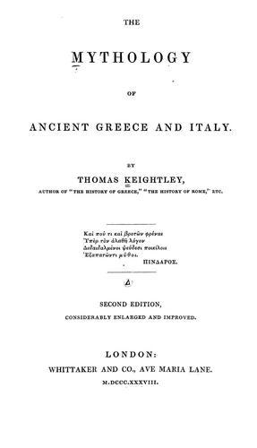 The mythology of ancient Greece and Italy